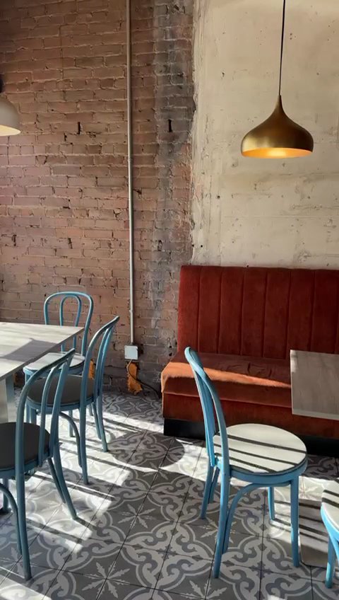 Dining room at Mother India Roti Queen St West