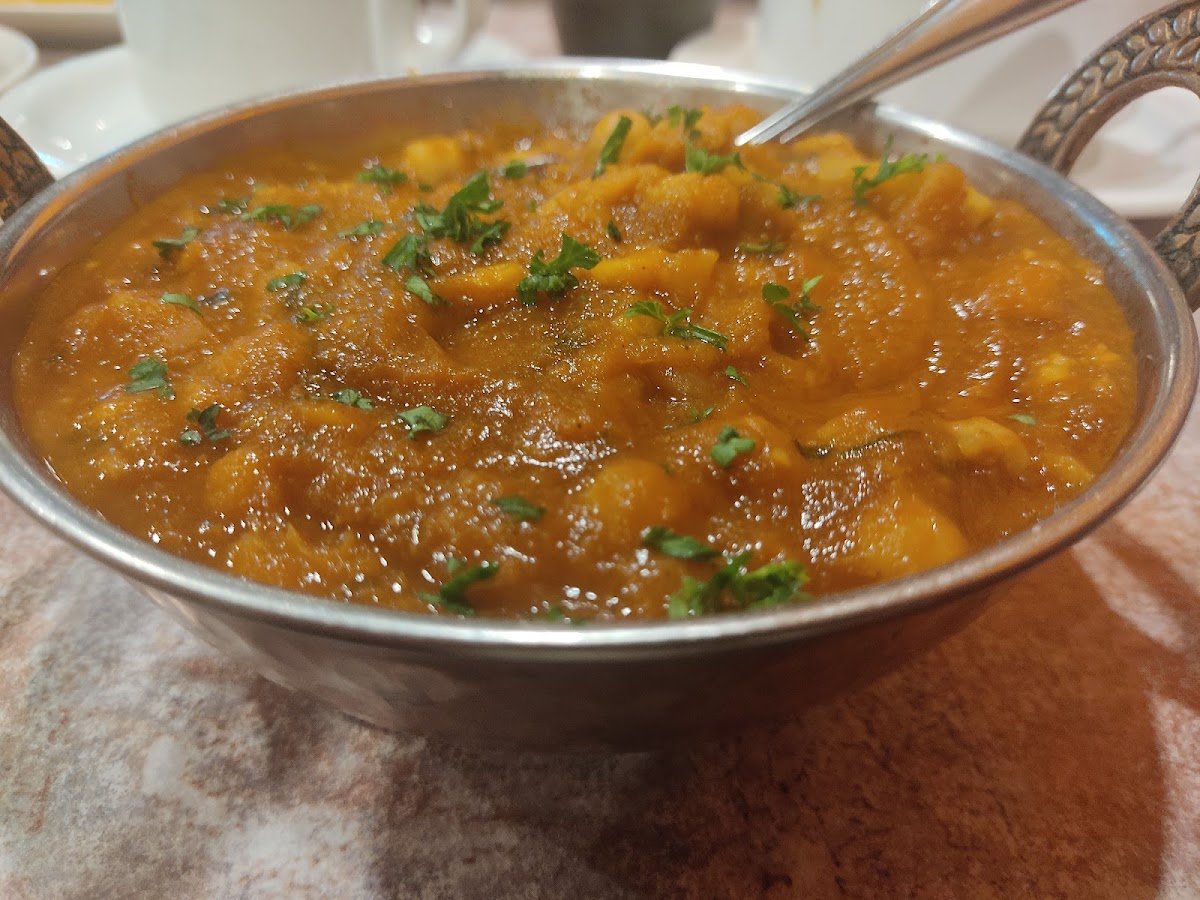 Freshly made curry at Mother India Roti St Clair Ave W